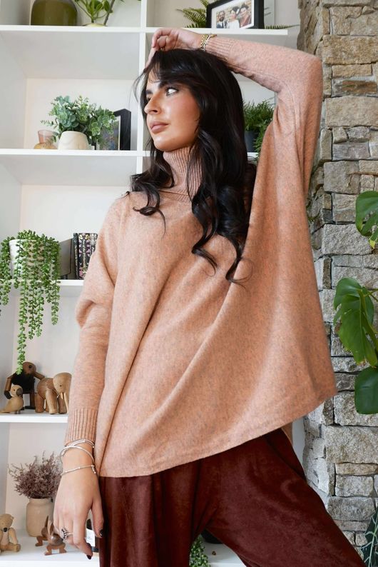 Beyond Terry Oversized Cowl Knit Tuscan Marl